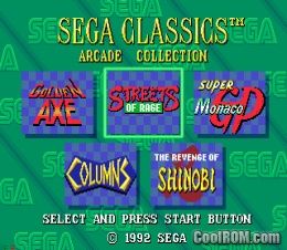 Download 5 in 1 Sega Arcade Classics