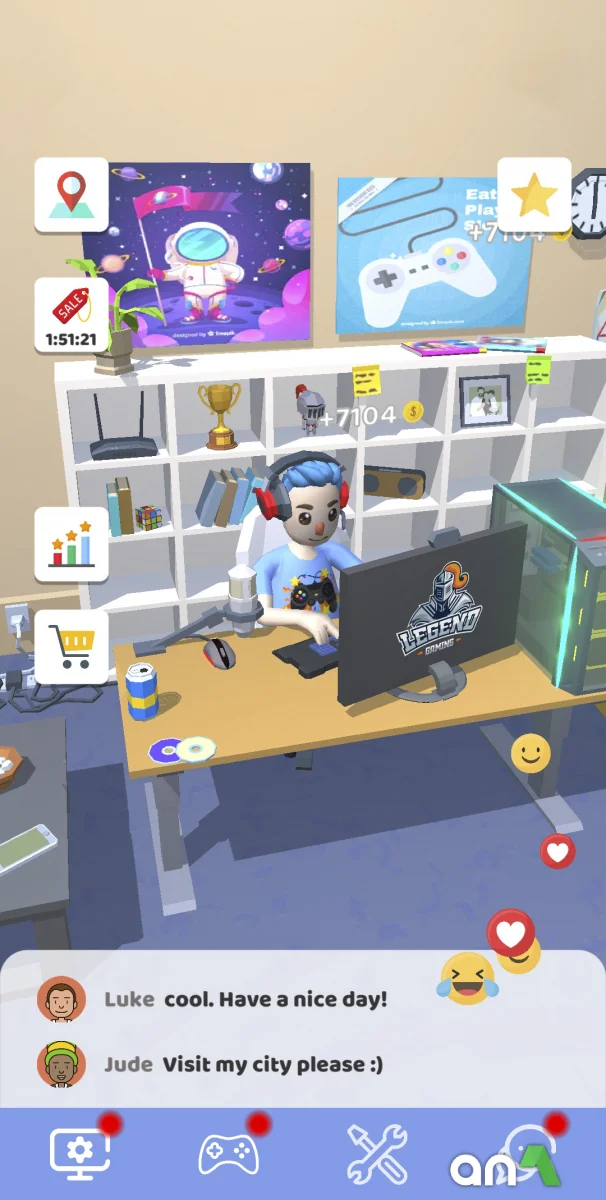 Idle Streamer! (MOD, Unlimited Coins) 1.52 - imagem 4