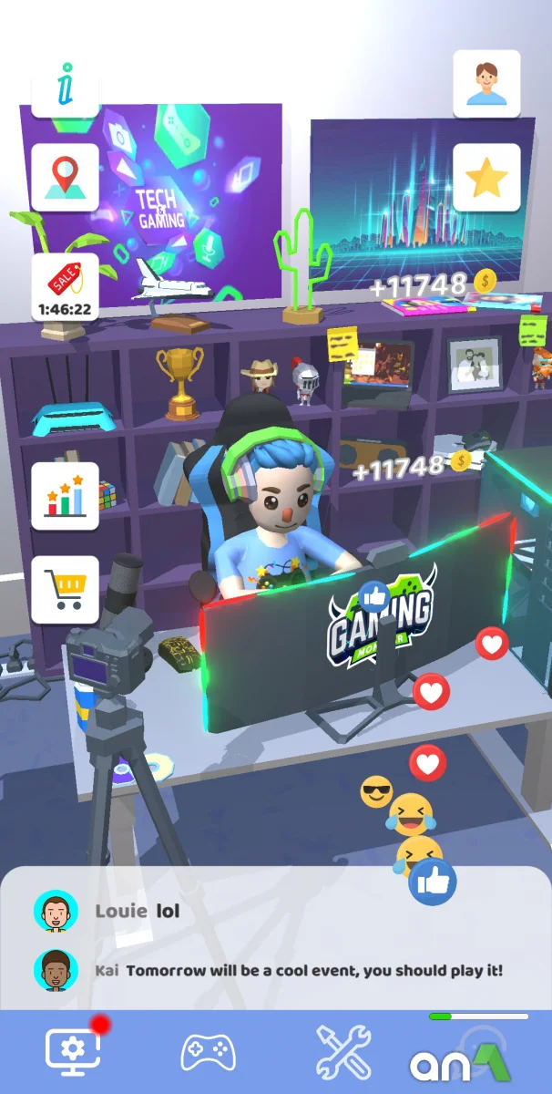 Idle Streamer! (MOD, Unlimited Coins) 1.52 - imagem 6
