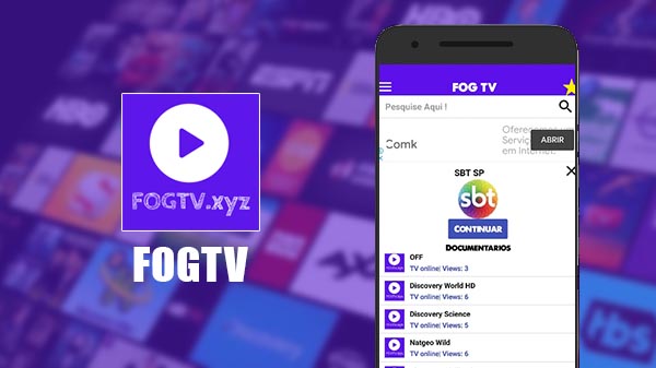 Download FOGTV v4.7 APK – Assista TV, Filmes e Series