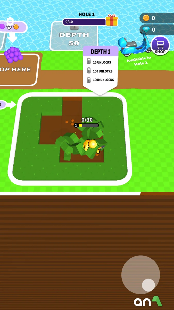 Dig Deep (MOD, Unlimited Coins/Gems) 15.0.0.9 - imagem 1