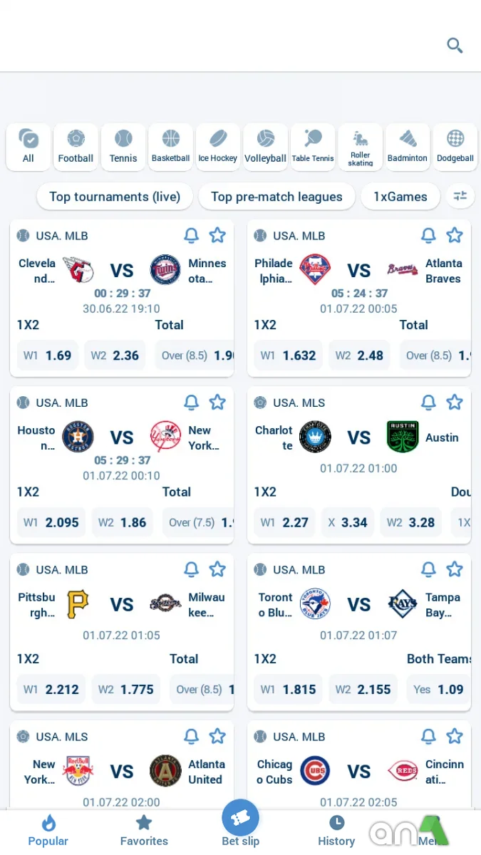 1xBet 258.3.0 - imagem 1