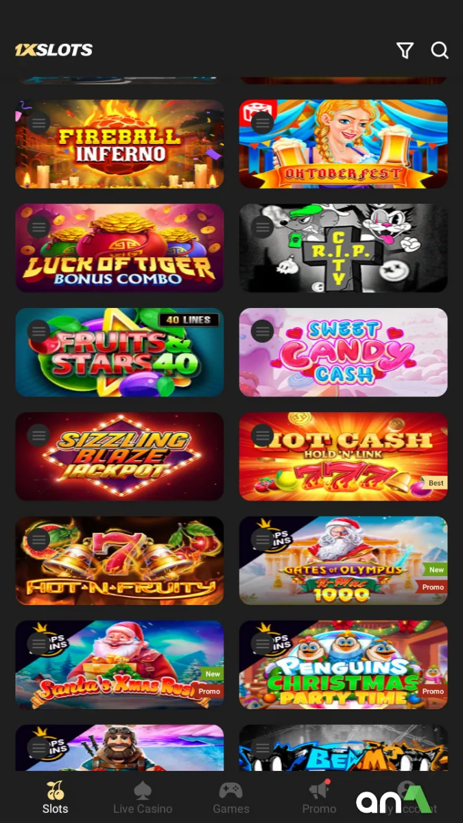 1xSlots 57.3.0 - imagem 2