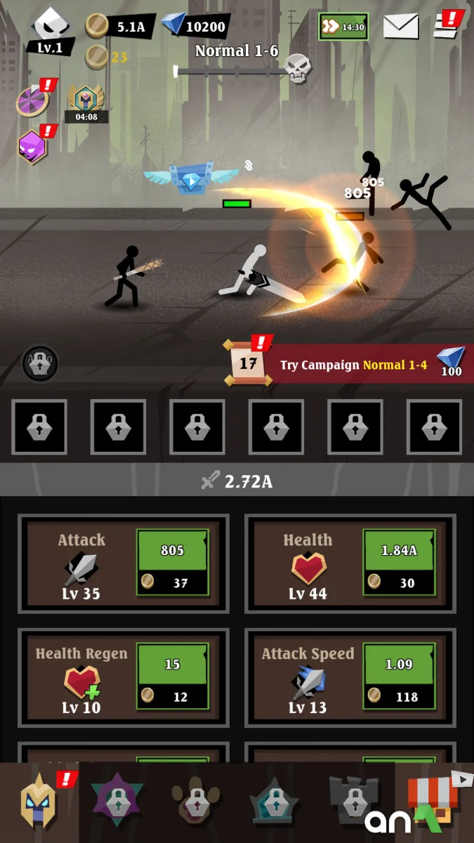 Epic Stickman (MOD, Unlimited Money) 1.0.87 - imagem 3