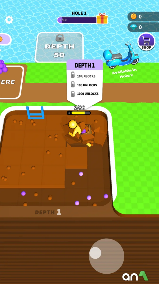 Dig Deep (MOD, Unlimited Coins/Gems) 15.0.0.9 - imagem 3