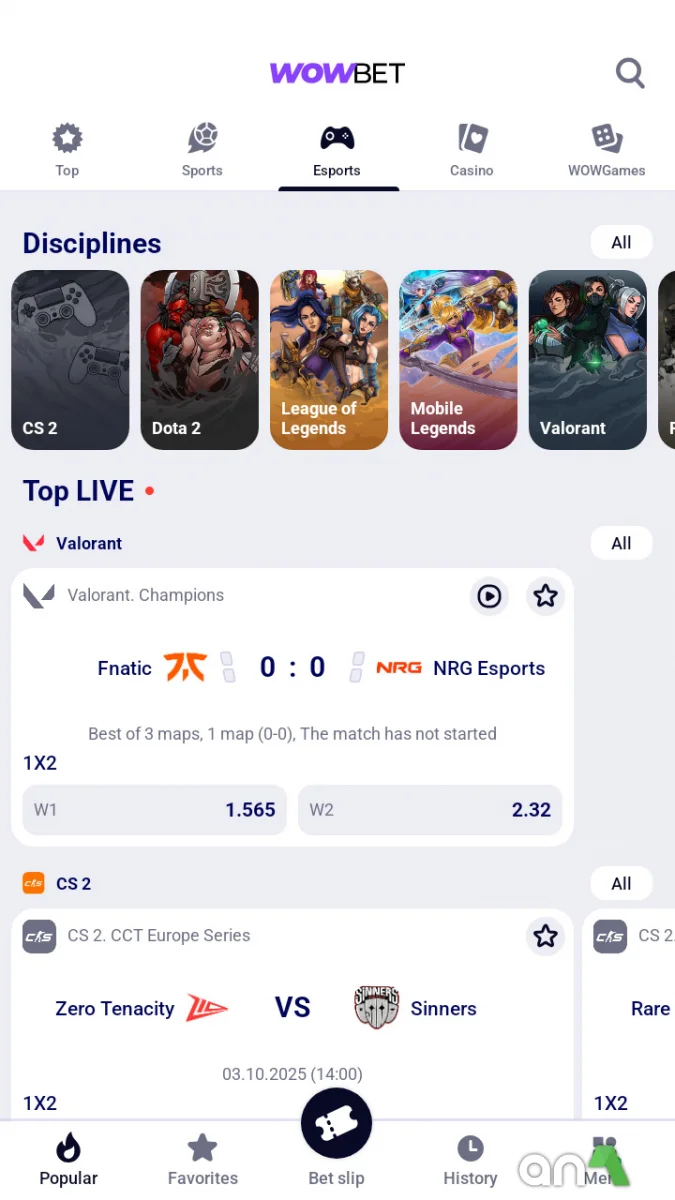 Wowbet 256.0.2 - imagem 3