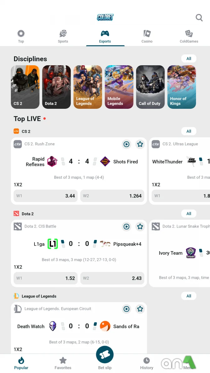 ColdBet 256.0.3 - imagem 4