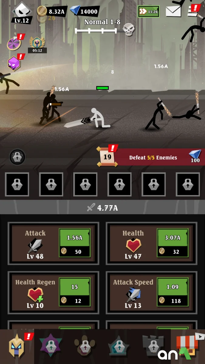 Epic Stickman (MOD, Unlimited Money) 1.0.87 - imagem 5