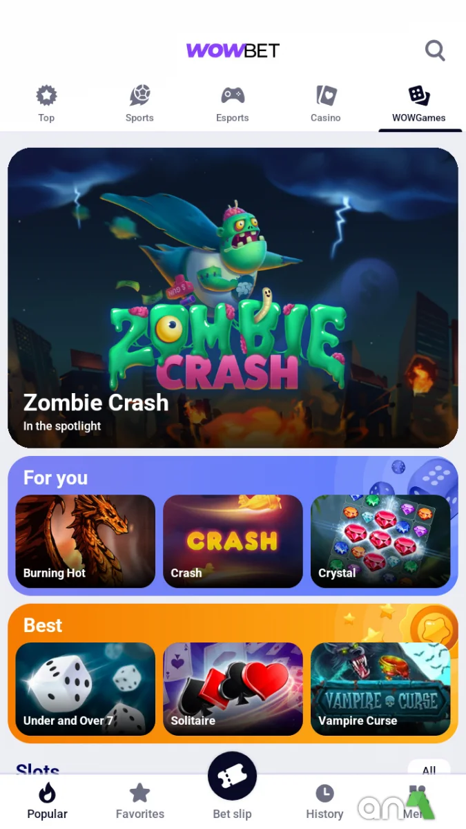 Wowbet 256.0.2 - imagem 5