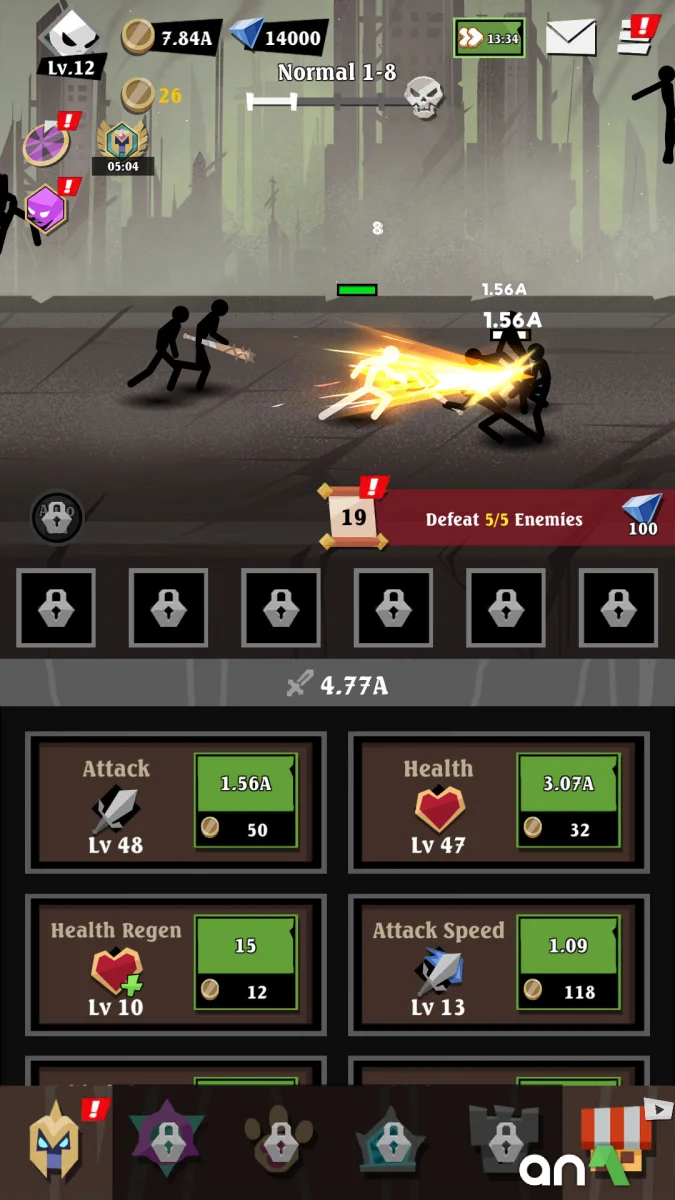 Epic Stickman (MOD, Unlimited Money) 1.0.87 - imagem 6